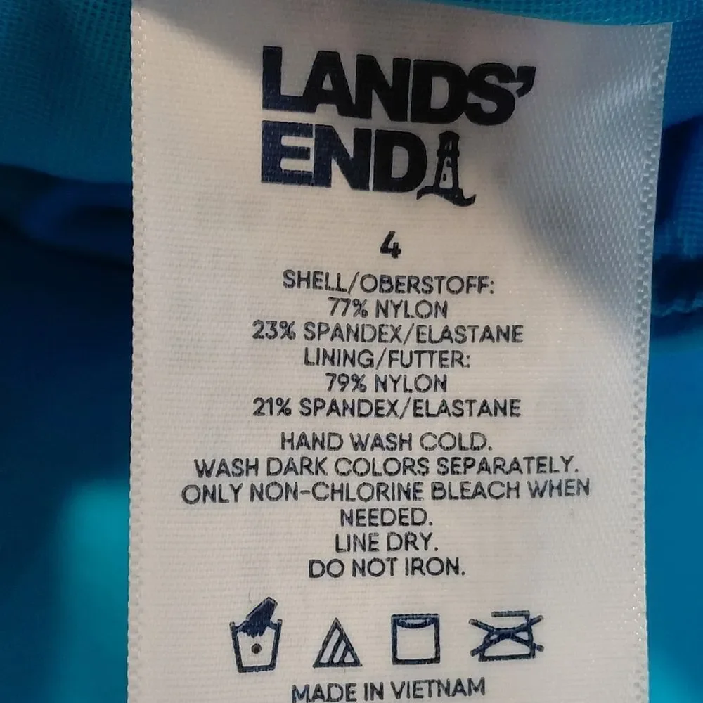 Land’s End Swim Skirt Size 4 New With Some Tags.